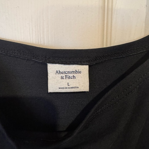 Abercrombie & Fitch Black Floral Long Sleeve Dress - Picture 6 of 6